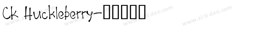 CK Huckleberry字体转换